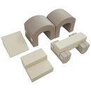 Indoor Soft Foam Climber Play Sets 7 in 1 for Toddlers, Kids Play Structure in Coffee Foam