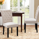 Ergonomic, luxurious chairs with solid wood panels and velvet silver trim, set of 2,white