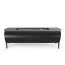 Vernon Rectangle Fire Pit 50,000 BTU Dark Gray Iron 50x25.5x15.25 Inches