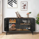 55.12 'Spacious Cat House with Tempered Glass, for Living Room, Hallway, Study and Other Spaces