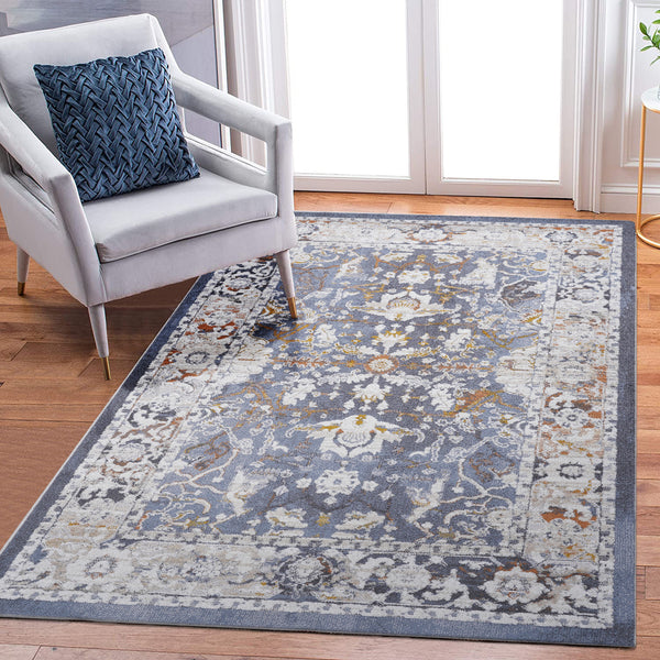 PAYAS Collection 5X7 Blue / Traditional Area Rug