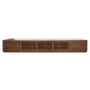 86-inch Modern TV Stand for TVs up to 90 inches, Walnut MDF Entertainment Center with Cable Management and Soft-Closing Hinges