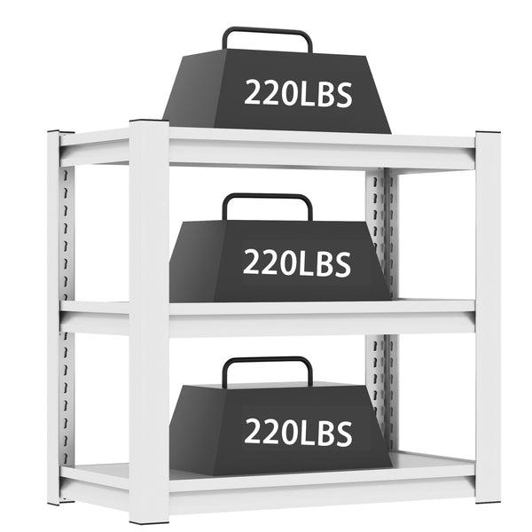 Stylish Metal Aquarium Stand for 20-30 Gallon Tanks, Antique White, 3-Tier Adjustable Shelf