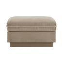 Celena Ottoman  Chenille - Light coffee