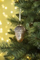 2x2x3.3' Tear Drop Ornament, Glass Decorative Hanging Christmas Tree Ornaments for Holiday Party Decorations, Set of 6