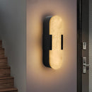 13.8' Natural Marble Wall Sconce, Black Sconces Set of Two, Indoor Modern Bathroom Sconces Wall Lighting for Living Room, Bedroom, Hallway, Stairs