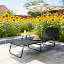 Outdoor Sun Tanning Chair,Folding Chaise Lounge Chair(Only Tanning Chair)