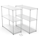 2 Pack 3 Tier Shelf Wire Shelving Unit,  2P-3TWL1848-C-LKJ