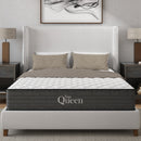 NapQueen Victoria 12 Inch King Cooling Gel Hybrid Mattress in Grey+White, Foam+Spring, 80 x 76 x 12 Inches