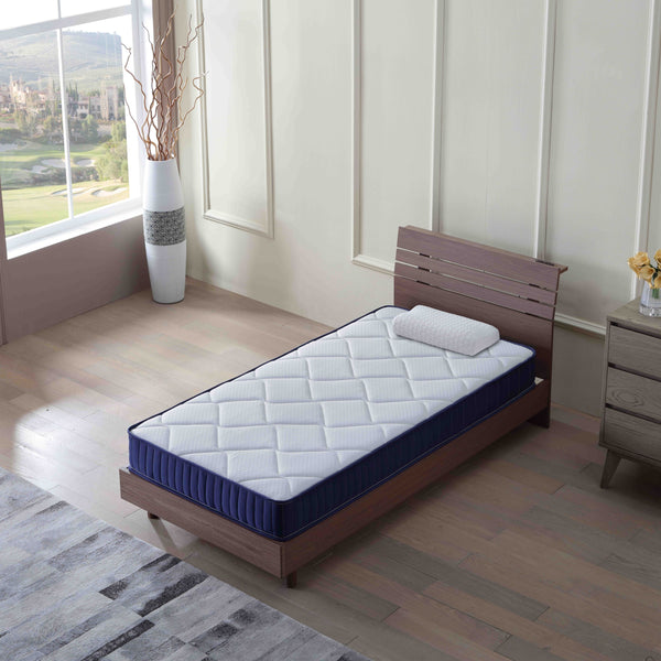 6 Inch Twin Mattress, Foam and Spring Hybrid Mattress in a Box, Medium Soft, Breathable Fabric & Adaptive Support, CertiPUR-US Certified, Twin Size Mattress in Guest and Kids Bedroom