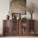 Living Room Furniture Entertainment Storage Dining Room Cabinet, Buffet Sideboard With Solid Wood Doors,59.92''w x 15.75''d x 29.53''h