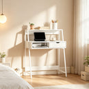 Space-Saving Study Table with Integrated Drawer,Versatile Computer Desk Designed for Small Rooms,Home Desk,Compact Writing Desk