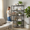 5-Tier Adjustable Heavy-Duty Wire Shelving Units - Rust-Resistant Metal Storage Racks for Kitchen, Garage, Bathroom & Pantry (29.53' D x 13.78' W x 59.06' H)