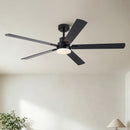 60' Ceiling Fan with Lights and Remote, Modern Farmhouse Ceiling Fan with Quiet DC Motor, 6 Speeds, Reversible Blades, Dimmable 3CCT LED Light, Indoor Outdoor Large Room Matte Black Ceiling Fan