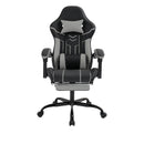 Gaming chair, Computer chair Ergonomic chair with footrest Office chair Ergonomic computer chair with lumbar backrest Blackgray