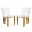Indoor Boucle Dining Chair Set of 2, Rubber Wood Frame, Plush Beige Boucle Seating, 250lbs Weight Capacity for Kitchen & Dining Room