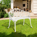 Cast aluminium bench