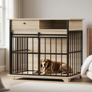 Dog cage furniture, small dog cage furniture is suitable for small dogs, wooden dog pen furniture