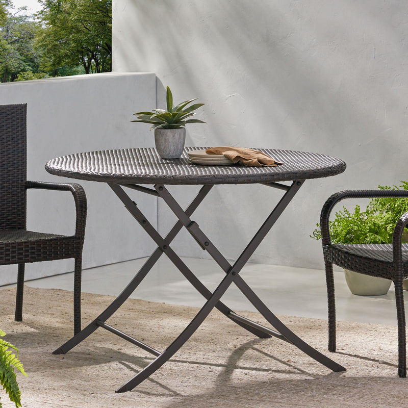 RIAD ROUND FOLDABLE DINING TABLE