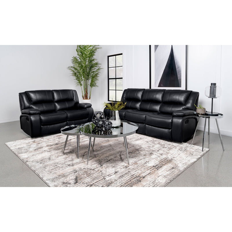 Elodie Black 2-Piece Reclining Sofa Set