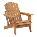 Oversize Wooden Outdoor Folding Adirondack Chair with Pre-Assembled BackRest & SeatBoard, Wood Patio Chair for Garden Backyard Porch Pool Deck Firepit