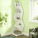 5-Tier Wall Corner Bookshelf Corner Shelf Storage Rack Plant Stand