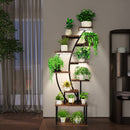 Plant Stand Indoor with Grow Lights, 9 Tiered Indoor Plant Stand, 63' Metal Plant Shelf, Tall Plant Stands Indoor Multiple Stands for Living Room, Patio