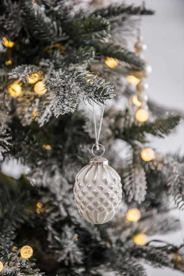 D4x4.2'H Christmas Ball Ornaments, Glass Decorative Hanging Ball Christmas Tree Ornaments for Holiday Party Decorations, Set of 12