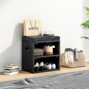 Small Shoe Bench for Entrywaywith Cushion Shoe Bench with Storage and Seating,Seat Entryway Shoe Rack, Entryway