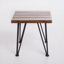 Zenith Outdoor Industrial Accent Table, Set of 2