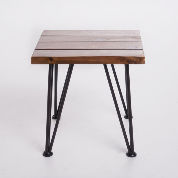 Zenith Outdoor Industrial Accent Table, Set of 2