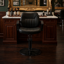 Hair Beauty Salon Equipment Black Hydraulic Barber Styling Chair(BLACK)