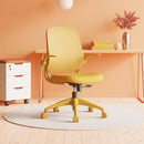 Ergonomic Color Office Chair 300lb (About 149.7kg), Home Office, Mesh Back, Integrated Molded Foam, Comfortable Sitting, Flipping Armrest, Fireproof, Rotating, Lifting Multifunctional Chair (Yellow)