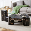 The detachable double-decker coffee table, the stylish design is more precious, and the detachable design can make the use of space more flexible and suitable for various scenes.W1151P184842