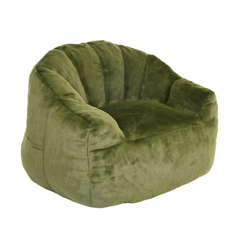 Beanbag Chair, Beanbag Sofa Chair with Armrests Stuffed High-Density Foam, Lazy Sofa Comfy Chairs Beanbag Chair for Adults in Living Room, Bedroom Reading