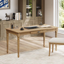 60' Writing Desk, Rustic Farmhouse-Style with Storage Drawer, Extra Long, Vintage Table for Home Office, Seadrift
