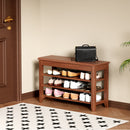 Adjustable shoe-changing bench, storage bench, hidden storage. With a load-bearing capacity of up to 550 pounds, suitable for bedrooms and corridors. 100% solid wood.
