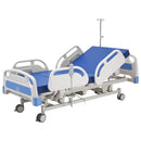 Premium 5 Function Full Electric Hospital Bed, ICU Electric Medical Bed with Trendelenburg & Reverse Trendelenburg, 5' Locking Casters & High-Density Mattress for Home Hospital, 550LBS Loading