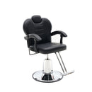 90°-150° Reclining Barber Chairs for Barbershop, Heavy Duty Hydraulic Pump 360°Swivel Salon Chair for Hair Stylist -Black
