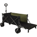 Collapsible Folding Wagon 300L,49' Extra Long Collapsible Wagon with Tailgate, All-Terrain 7'x 4' Big Wheels,Beach Wagon Cart Heavy Duty 400LBS Foldable Foldable Beach Wagon for Garden Sports Camping
