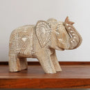 Elephant Sculpture Mango Wood Handcarved Fegurine