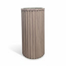 Round Strata Column Planter LG - Medium Brown