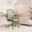 Ergonomic Color Office Chair 300lb (About 149.7kg), Home Office, Mesh Back, Integrated Molded Foam, Comfortable Sitting, Flipping Armrest, Fireproof, Rotating, Lifting Multifunctional Chair (Green)