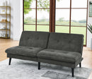 Polyester Blend Easy Convert Futon with Tufted Back and Seat