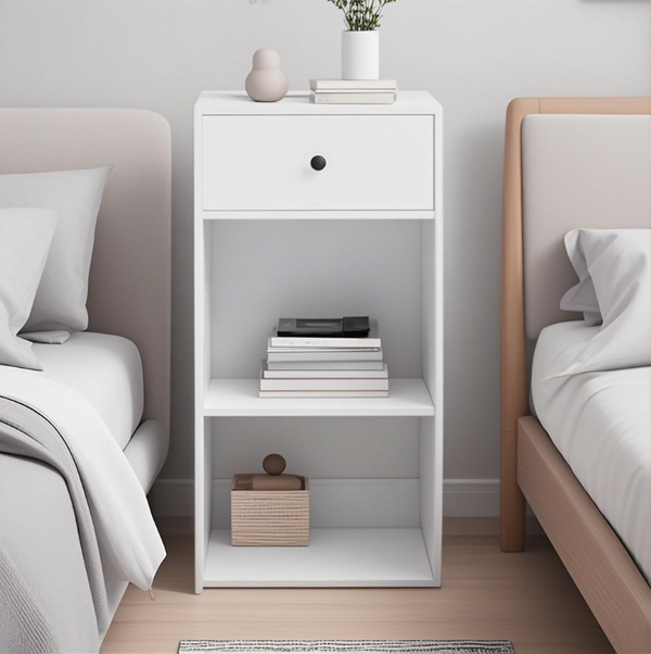 Simple Design White Storage Cabinet with Drawers, Sideboard, Cabinet for Living Room Dining Room Living Room