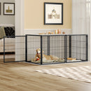 Large Dog Cage 63.7' Dog Kennel for Medium Dogs Puppy Dog Playpen with Top, Pet Cage, Indoor, Black.63.7'W x 34.2'D x 31.7'H.