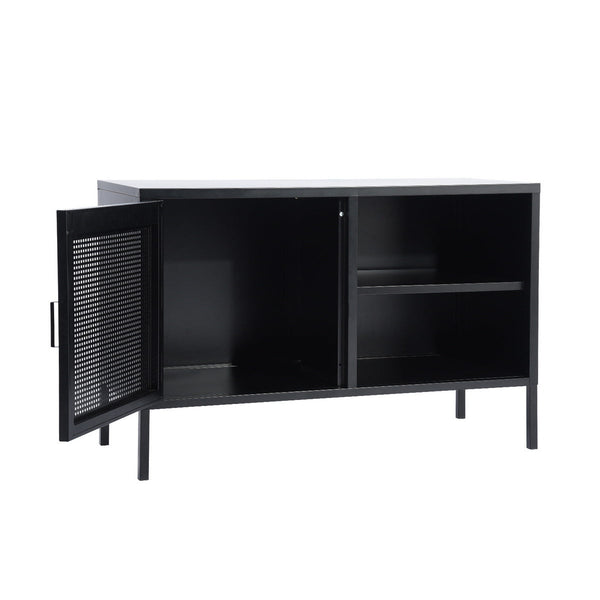 ISAAC Modern 3-Door Metal Storage Cabinet-HomyCasa