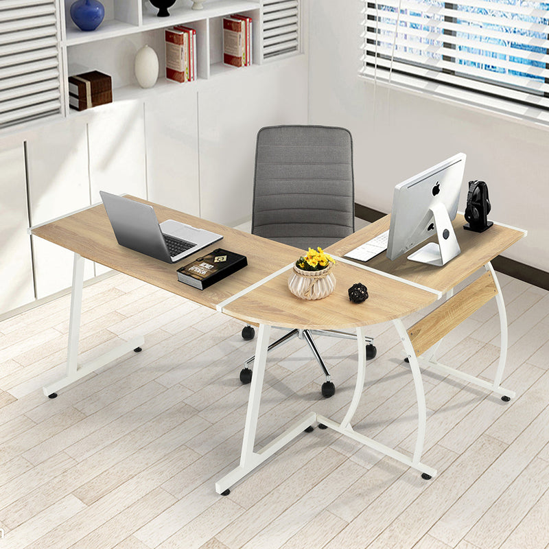 ARLETTE Home Office L-Shape Desk Writing Desk 57.9 In