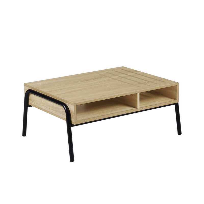 Modern and natural coffee table with storage shelf underneath - AURORA COFFEE TABLE
