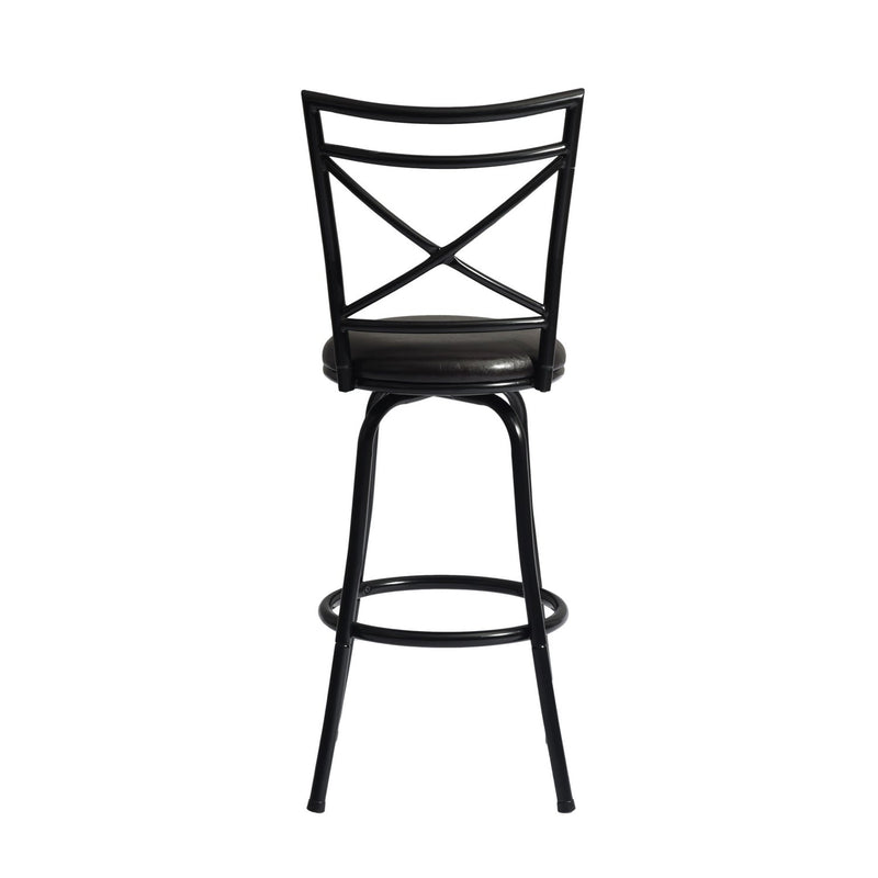 BAILAN 2-Piece Swivel Adjustable Height Counter & Bar Stool
